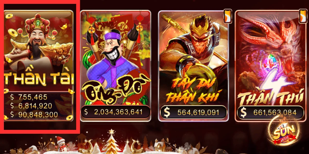 Dòng slot game tại Sunwin rất đa dạng với các tựa game
