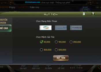 Rút tiền B52 CLUB về tài khoản trong 5 phút hướng dẫn chi tiết cho người mới