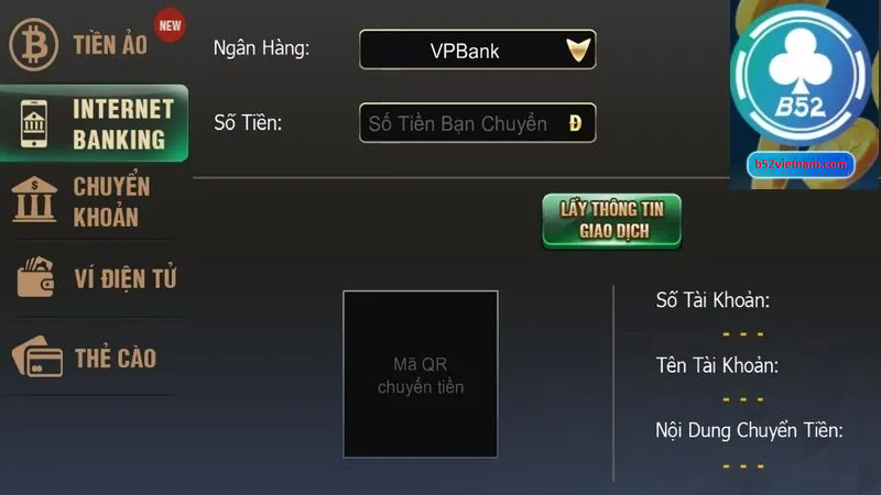 Rút tiền B52CLUB